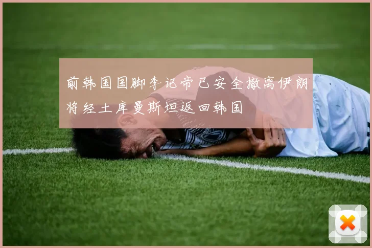 前韩国国脚李记帝已安全撤离伊朗将经土库曼斯坦返回韩国